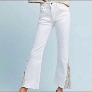 Anthropologie Pilcro High Rise Sequined Jeans